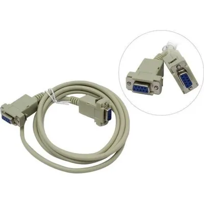 Кабель нуль-модемный Exegate EX284952RUS, RS-232, DB9F/DB9F, 1.8м