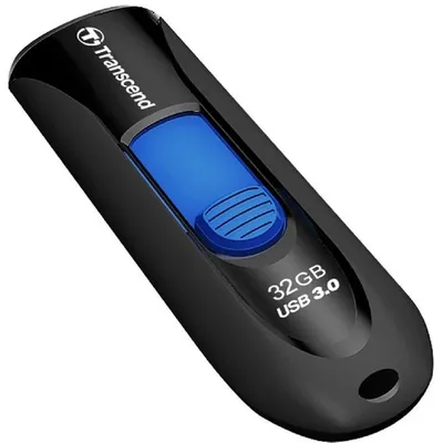 USB накопитель Transcend - Jetflash 790, USB Type A (USB 3.2 Gen 1), 32 ГБ, цвет чёрный, TS32GJF790K