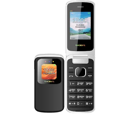 Телефон TEXET 127306, TM-325, раскладушка, антрацит