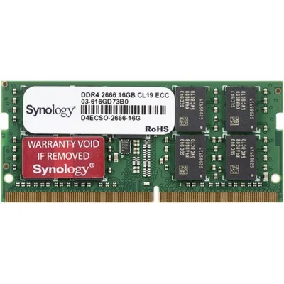 Synology D4ECSO-2666-16G Модуль памяти DDR4, 16Gb, для DS1621+, DS1621xs+, DS1821+, RS820+/RP+, RS1221+