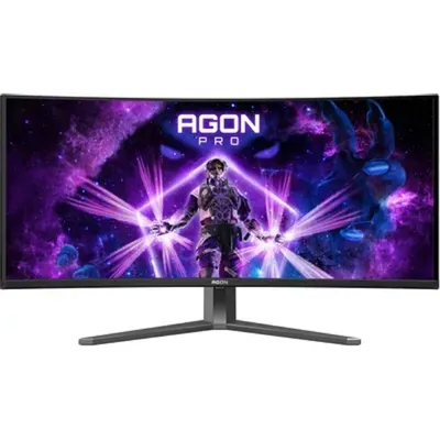 AG346UCD - Монитор Игровой 34" AOC AG346UCD QD-OLED 3440x1440 175Hz 0.03ms 1000cd/m2 1,5M:1 3xUSB 2xHDMI 1xDP 2x8W AudioOut 21:9 178/178 изогнутый черный/серый/текстура