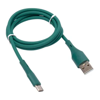 Кабель USB Cablexpert CC-USB2S-AMCM-1M-GN, USB2.0 AM/Type-C, 3А, 1м, зеленый