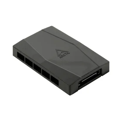 Контроллер вентиляторов Arctic Case Fan Hub, 10-port PWM Fan Hub, SATA power, черный (ACFAN00175A)