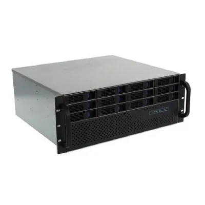 Корпус Procase ES412XS-SATA3-B-0 Корпус 4U Rack server case (12 SATA3/SAS 12Gb hotswap HDD), черный, без блока питания, глубина 400мм, MB 12"x13"