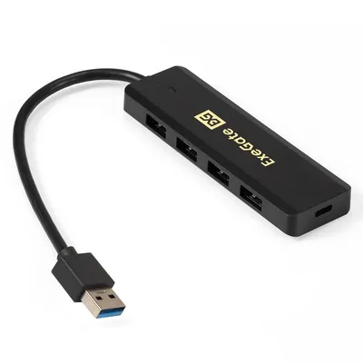 USB-хаб ExeGate EX293980RUS, USB 3.0 → 4×USB 3.0