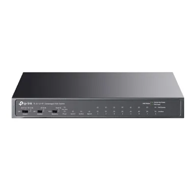 TP-Link TL-SL1311P Настольный коммутатор с 8 портами 10/100 Мбит/с, 2 гигабитными портами и портом SFP