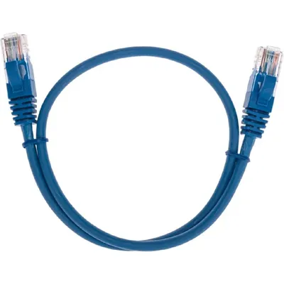 Патч-корд Rexant 02-0104-05, U/UTP CAT5e, RJ45, 0.5 м, синий