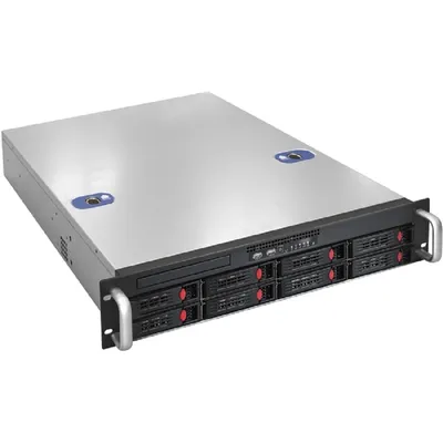 Exegate EX281289RUS Серверный корпус ExeGate Pro 2U550-HS08 <RM 19", высота 2U, глуб 550, БП 1U-500ADS, 8xHotSwap, USB>