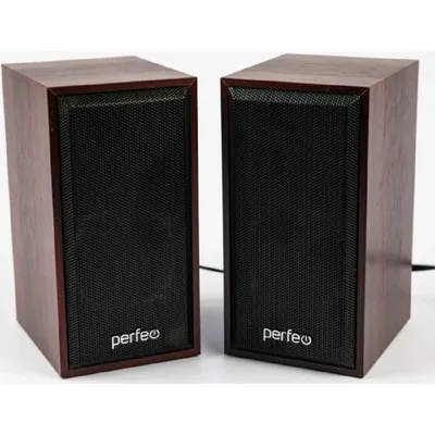 Perfeo колонки "CABINET" 2.0, мощность 2х3 Вт (RMS), махагон, USB