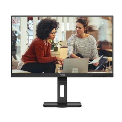 Монитор 27" AOC U27E3UF IPS 3840x2160, 60 Гц, 4 мс, 16:9, 350 кд/м², 2xHDMI 2.0, DP 1.4, 3.5 Jack, динамики (2x2 Вт), USB Hub (4x USB 3.2 Gen 1), HDR10, Adaptive-Sync, черный