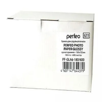Perfeo PF-GLA6-180/600 Бумага Perfeo глянцевая 600л, 10х15 180 г/м2 (G11)