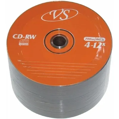 Диск VS CD-RW VS 700 Mb, 12x, Bulk (50), (50/600) (VSCDRWB5003)