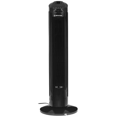 Вентилятор BRAYER BR4958BK, механическое управление, пульт ДУ, 50 Вт