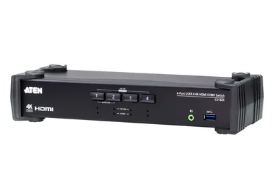 KVM-переключатель ATEN CS1824, 4-портовый, USB 3.0, 4K HDMI