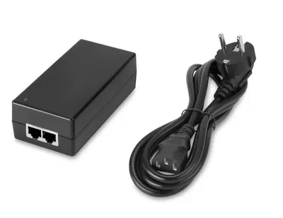PoE-инжектор Gigabit Ethernet на 1 порт, мощностью до 65W. Совместим с оборудованием PoE IEEE 802.3af/at/bt. Мощность PoE на порт - до 65W. Напряжение PoE - 52V(конт. 1,2,4,5(+), 3,6,7,8(-)). Порты: вх. - 1 x RJ45(10/100/1000 Base-T), вых. 1 x RJ45(10/100/1000 Base-T, PoE 52V). Встроенная грозозащита 3kV. Питание: AC100-240V. Размеры (ШхВхГ): 60x40x120мм. Вес: 0,3кг. Рабочая температура -10...+65 гр.С