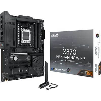 Материнская плата ASUS 90MB1LY0-M0EAY0, AM5, X870, 4×DDR5, 3×M.2, Wi-Fi 7