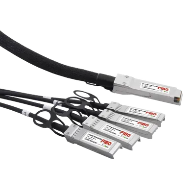 FIBO FT-Q40-4S10-DAC3m Кабель/ FIBO FT-Q40-4S10-DAC3m QSFP+ 40G to 4SFP+ 10G DAC модуль, медный кабель  Belden, 3 метр