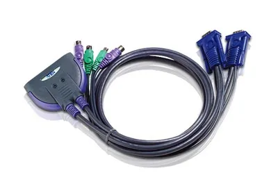 KVM-переключатель ATEN CS62S CS62S-AT, 2 порта, PS/2, D-Sub