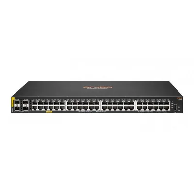 Коммутатор Управляемый HPE - Aruba 6000 48G Class4 PoE 4SFP, Layer 2, 48-PoE, 48-1GbE, 4-SFP, ROM-16384MB, RAM-4096MB, SNMP, Web, CLI, в стойку, чёрный, R8N85A