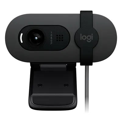 Веб-камера Logitech 960-001585, Brio 100, 1080p, USB-A, черная