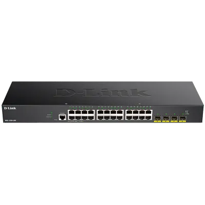 Коммутатор D-Link DGS-1250-28X/A1A, L2, 24×1GbE, 4×10G SFP+