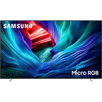 Телевизор ЖК 115'' Samsung/ 115", MicroRGB, Ultra HD, Glare Free, Tizen Smart TV, 120 Hz (Up to 165Hz), HDR10+, Wi-Fi, Voice, DVB-T2/C/S2, Bluetooth, CI+(1.4), FreeSync Premium PRO, 4.2.2Ch 70W, OTS+, 4HDMI, 2USB, Black, 2026