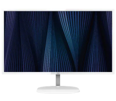 Монитор 31.5" AOC Q32V3S/WS IPS, 2560x1440, 75Hz, 8ms, 250сd/m, 1200:1 | HDMI(1.4), DP(1.2) | InPSU, Vesa 100, White/Silver bp (Q32V3S/WS плохая упаковка)