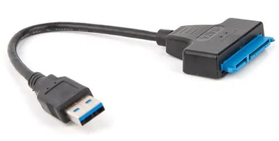 Кабель-переходник (адаптер) USB-SATA III 2.5", 0,15, черный, VCOM CU815 (CU815)