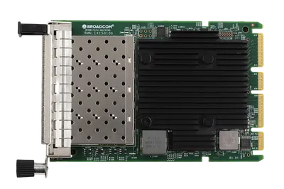 Сетевой адаптер Broadcom NetXtreme E-Series N425G Quad-Port 25 Gb/s SFP28 Ethernet PCI Express 4.0 x16 OCP 3.0 SFF (Lenovo OEM)