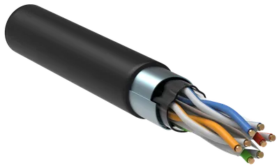 ITK LC3-C604-339 Каб. вп F/UTP, кат.6 4 x 2 x 23AWG solid LDPE 305м чер.