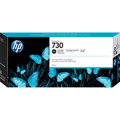 HP 730 P2V73A Картридж HP черный фото   {HP DesignJet T1700, (300 мл)}