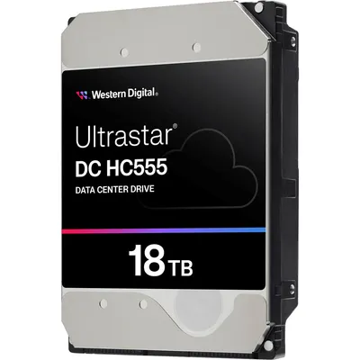 Жесткий диск/ HDD WD/HGST SATA Server 18Tb Ultrastar HC555 7200 6Gb/s 512MB 1 year warranty (replacement WUH721818ALE6L4, MG09ACA18TE, ST18000NM003D, ST18000NM000J)