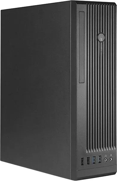 Корпус для ПК Chieftec - UNI BE-10B-300, mITX, mATX, 1х2.5", 1х3.5", 2xUSB2.0, 2xUSB3.0, SFF, 300 Вт, цвет чёрный, BE-10B-300
