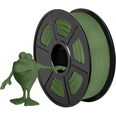 NV-3D-PLA-MATTE-OLIVE-GREEN Филамент NV PRINT PLA Matte Olive Green  Матовый оливково-зеленый для  3D  печати  диаметр 1.7