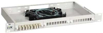 Кросс оптический ITK FOBX24-1U-20LCUD03, 1U, 20×LC Duplex, MM OM3