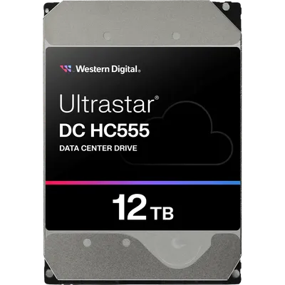 Диск HDD Western Digital - Ultrastar DC HC555, серверный, SAS NL, 12 Гб/с, 3.5", 12 ТБ, 7200 rpm, 512MB, WUH722012CL5204