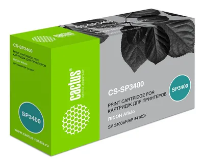 Картридж лазерный Cactus CS-SP3400, черный, 50000 стр., для Ricoh Aficio SP3400/3410