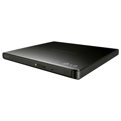 Оптический привод LG - GP57EB40, DVD-RW, внешний, USB, чёрный, GP57EB40.AHLE10B