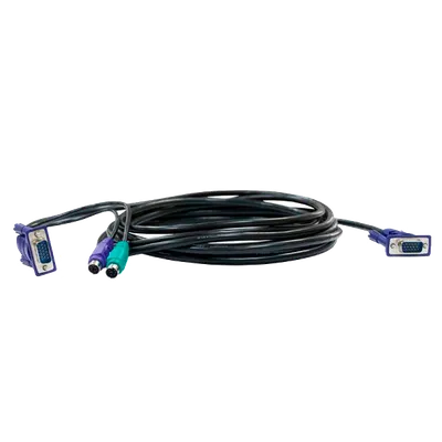 Кабель KVM D-Link DKVM-CB/1.2M/B1A, VGA+2×PS/2, 1.2м