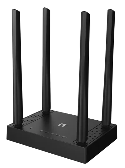 Netis N4 v3 Двухдиапазонный роутер АС1200, 2,4/5ГГц, 1167 Мбит/с, LAN 2x100 Мбит/с, WAN 1x100 Мбит/с, MU-MIMO, 4x5дБи