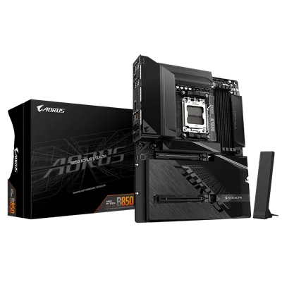 Материнская плата GIGABYTE B850 A STEALTH, AM5, B850, DDR5, ATX