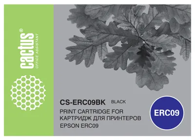 Картридж матричный Cactus CS-ERC09BK, черный, для Epson ERC09