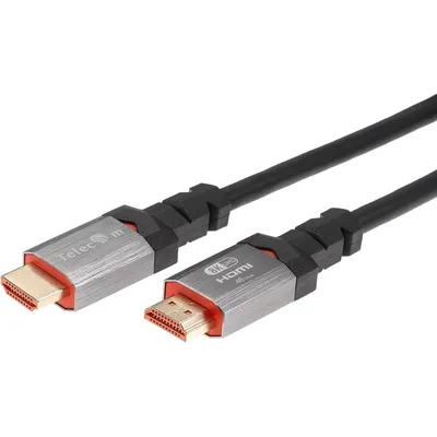 Telecom TCG365-1M Кабель HDMI 19M/M,ver. 2.1, 8K@60 Hz 1m метал разъемы, Telecom <TCG365-1M>
