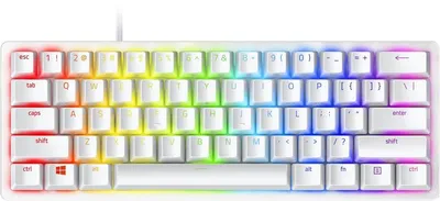 Клавиатура Razer Huntsman Mini RZ03-03392200-R3R1, оптические переключатели, USB-C, белая