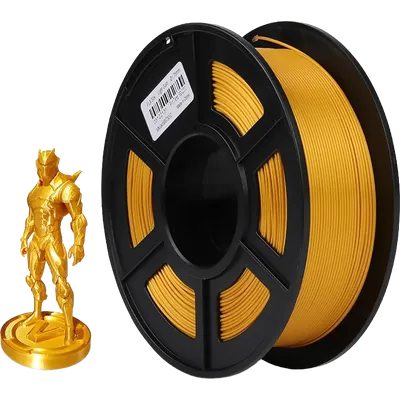 Филамент NV PRINT Silk PLA+ Light gold шелковисто светло-золотой для 3D печати диаметр 1.75мм  длина 330 метров  масса 1 кг