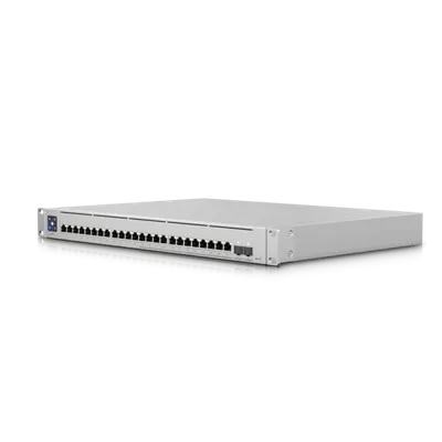 Коммутатор Ubiquiti USW-Enterprise-24-PoE, 12×2.5GbE, 12×1GbE, 2×10G SFP+, PoE 400 Вт, L3