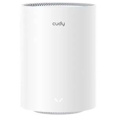 Система Mesh Cudy M1800(1-Pack), AX1800 Wi-Fi 6 Mesh Solution 1-Pack, Chipset MediaTek, Dual-Band, 802.11ax/ac/a/b/g/n, 1201Mbps at 5GHz + 574Mbps at 2.4GHz, 2 Gigabit Ethernet Ports, 4 internal antennas, MU-MIMO, DDNS, Zerotier/Wireguard/OpenVPN/IPSec/L2TP/PPTP VPN, DNS over Cloudflare/Google/Quad9, IPv6, Seamless Roaming, WPA3, TR069/TR098/TR111/TR181, Cudy Mesh, Cudy APP