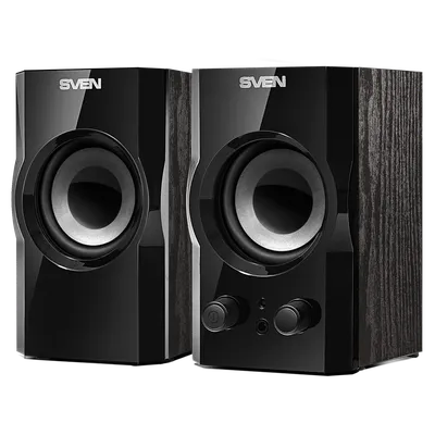 Акустическая система SVEN SV-014230, SPS-606, 2.0, 2×3 Вт, черный