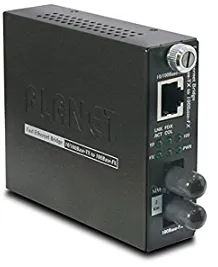 Медиаконвертер PLANET Technology FST-801 10/100Base-TX to 100Base-FX (ST) Smart Media Converter