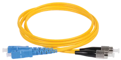 Патч-корд оптический ITK FPC09-SCU-FCU-C2L-25M, OS2 SC/UPC-FC/UPC Duplex, 25м
